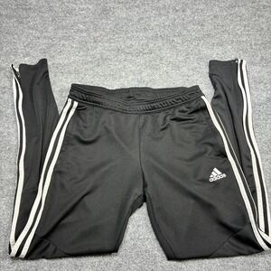 Adidas Climalite Black Zipper Leg, Pocket Athletic Track Pants Women's Sz.Small